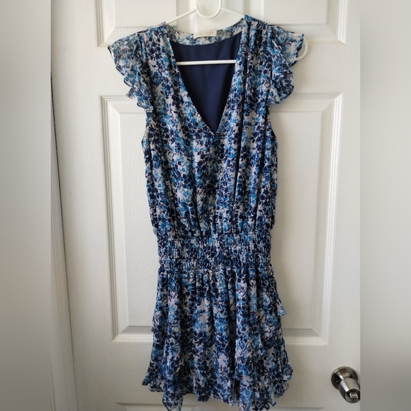 Ramy Brook Simone Floral Print Silk Mini Dress SP - Picture 6 of 6